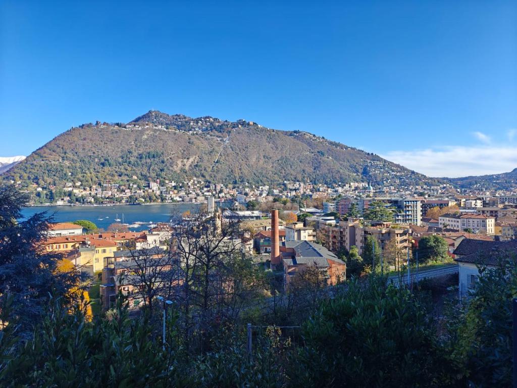 科莫Como Lake Chic Retreat的一座有山的城市的景色
