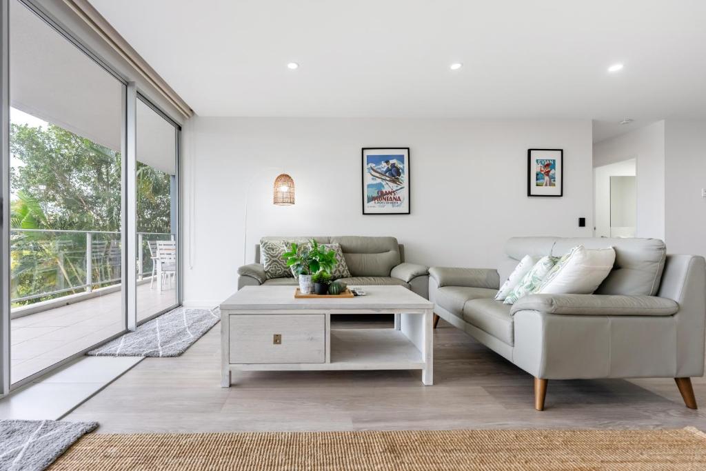 Posezení v ubytování Luxury Spacious 3 Bedroom Apartment - Gold Coast