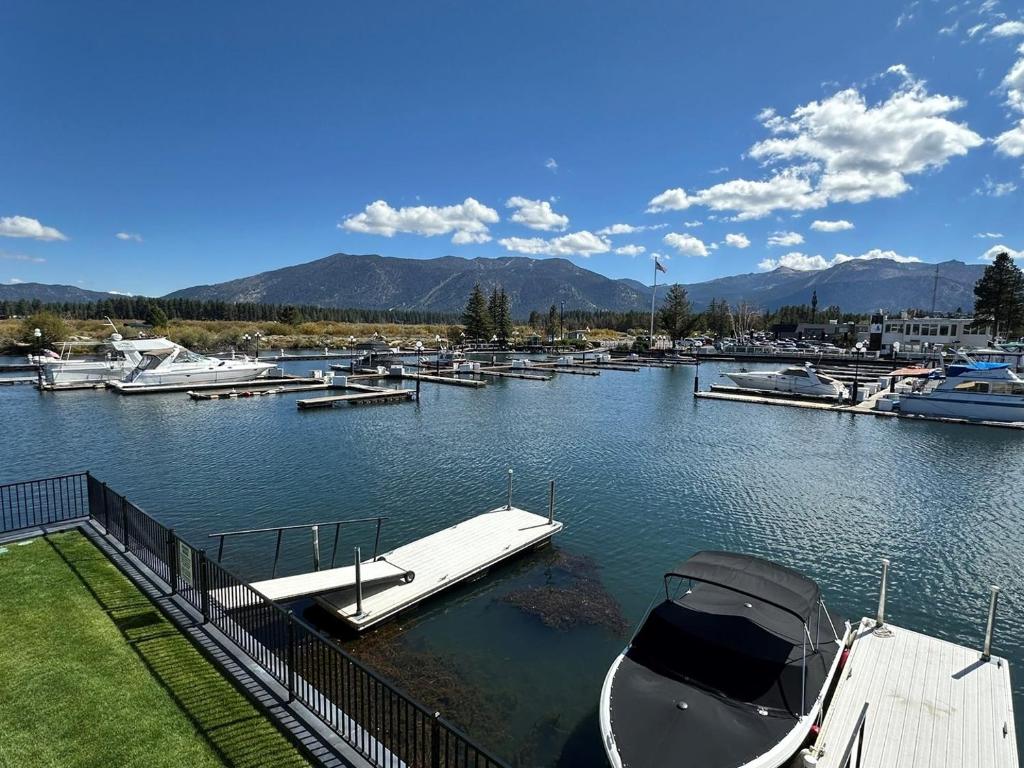 a bunch of boats docked in a harbor at 439 Ala Wai, 119 condo in Lake Valley