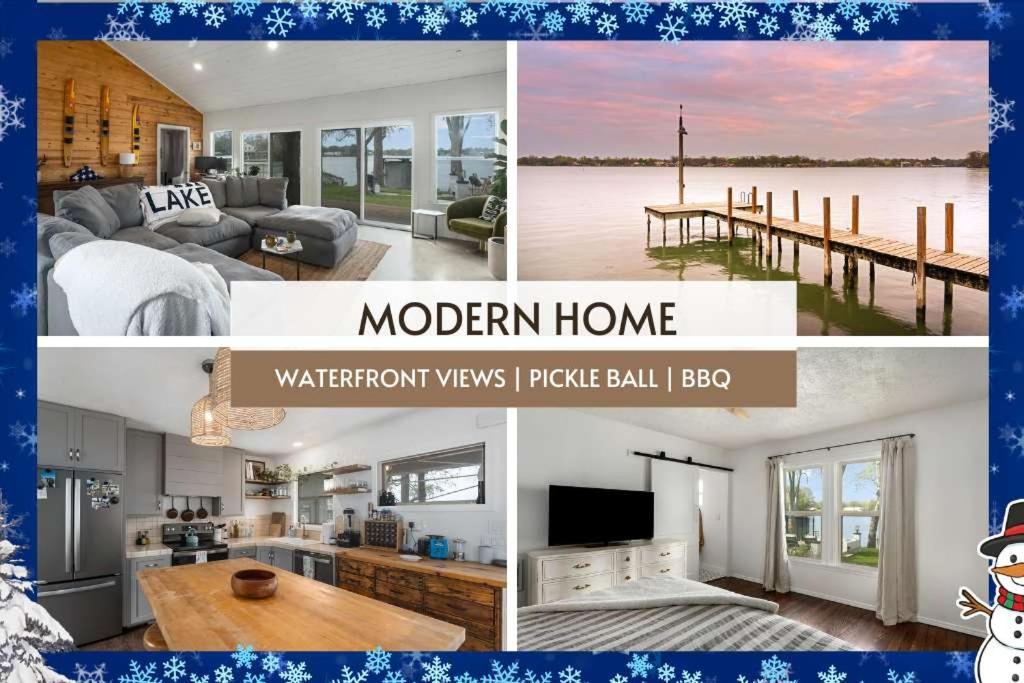 TV a/nebo společenská místnost v ubytování Waterfront Pickleball Court Wurstfest Stay