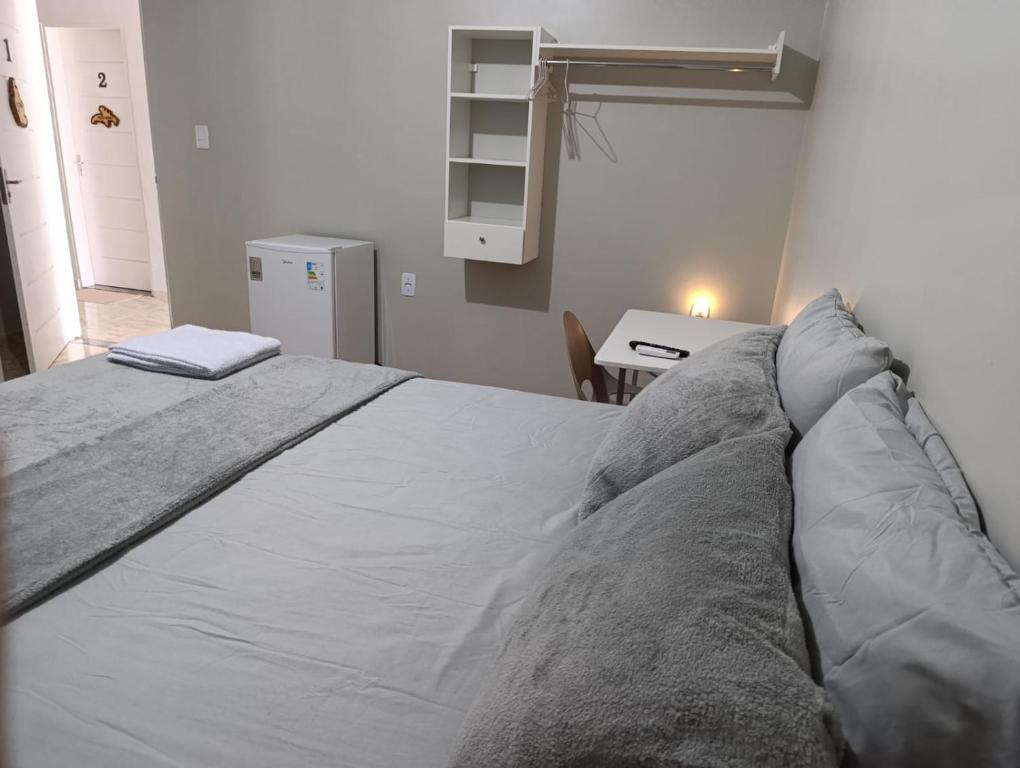 Voodi või voodid majutusasutuse Pernoite Suíte Casal - CENTRO - LUZ DO NORTE toas