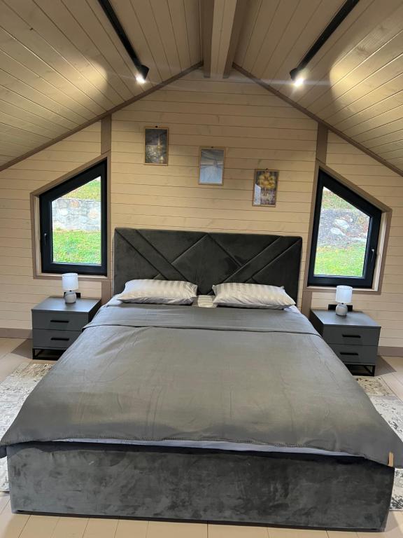 En eller flere senge i et værelse på Тихий Куточок