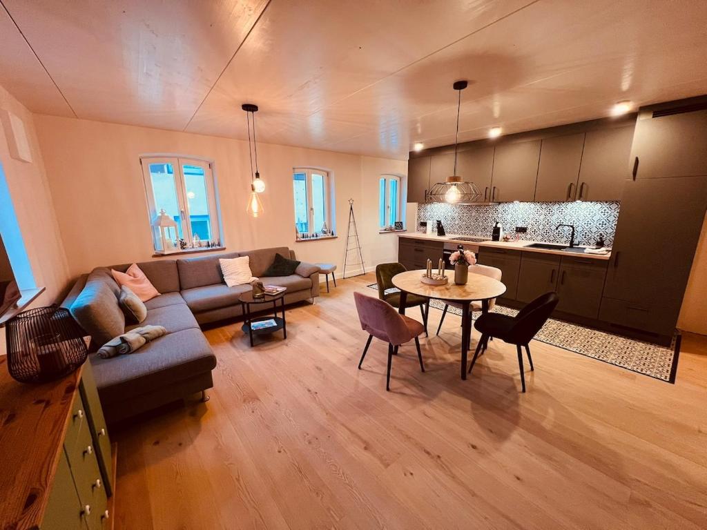 Η κουζίνα ή μικρή κουζίνα στο VagabundNEST Altstadt Freinsheim