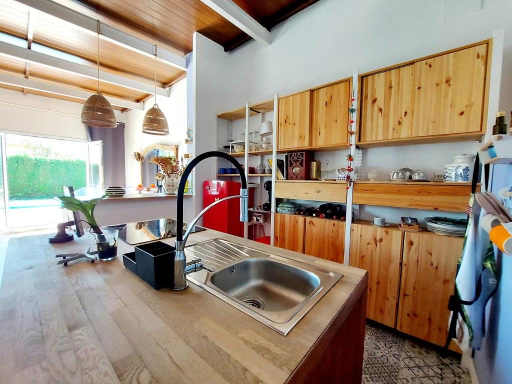 Kuchyň nebo kuchyňský kout v ubytování La Casita de la Abuela