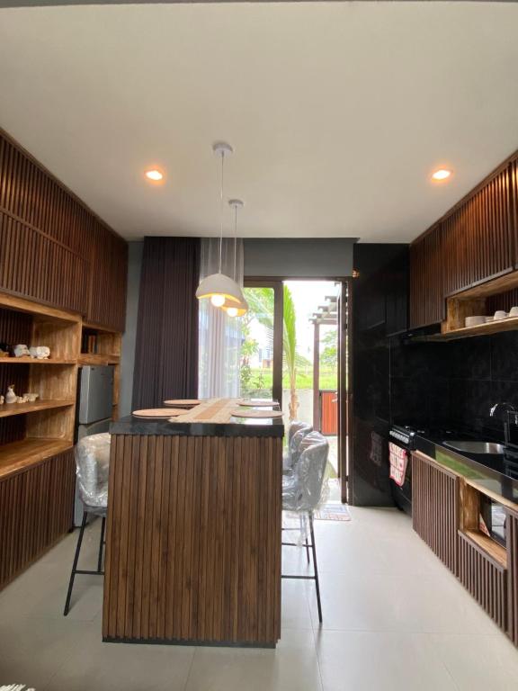 Kuchyň nebo kuchyňský kout v ubytování Villa Eismann