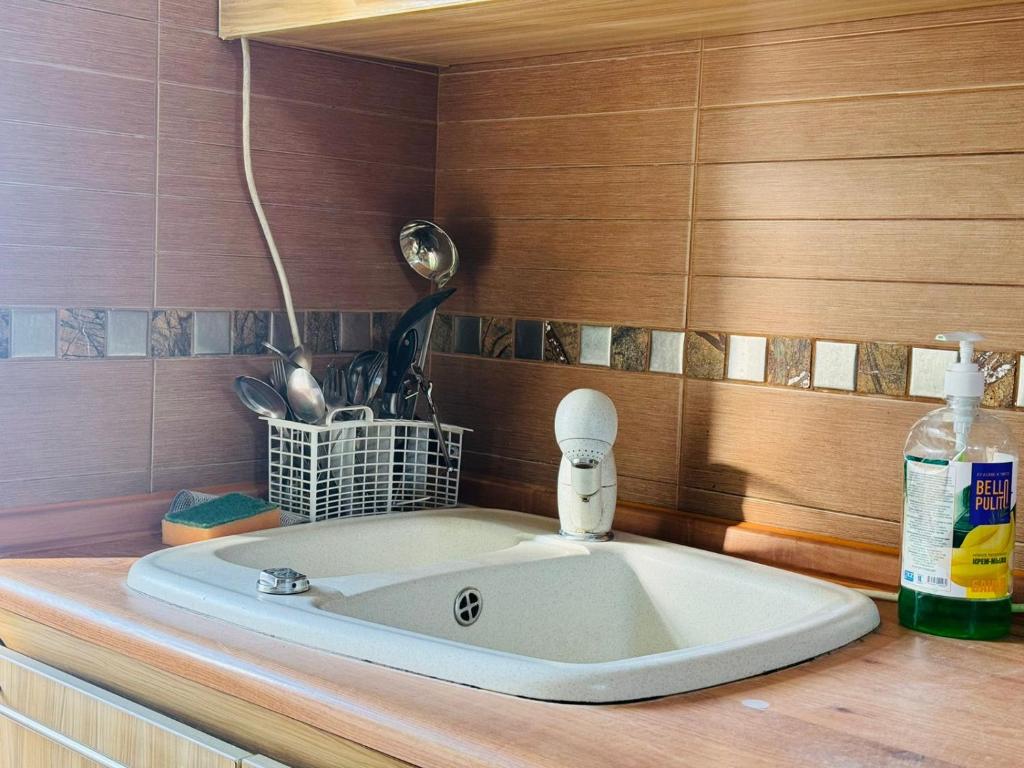 Vannituba majutusasutuses Уют в Центре на Арбате рядом с метро