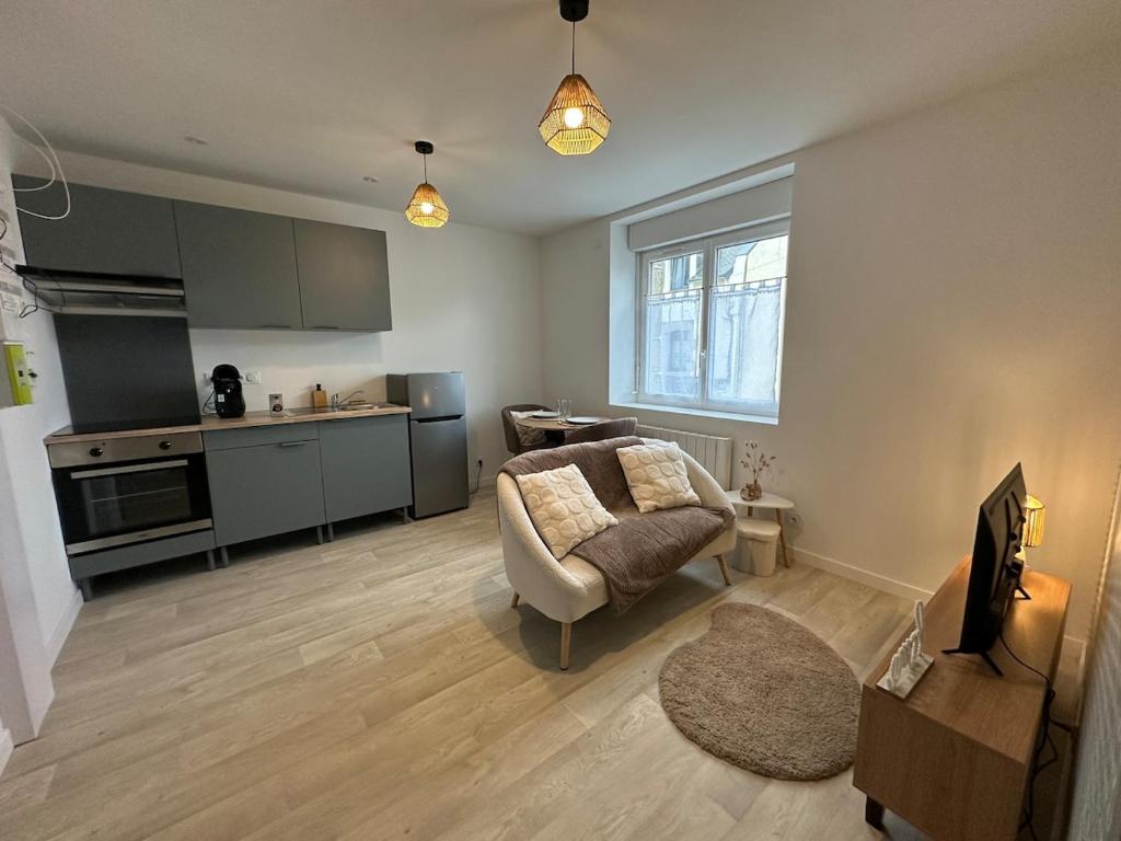 Kuchyň nebo kuchyňský kout v ubytování Le Secret Sauge - Calm & Charming - Centre ville