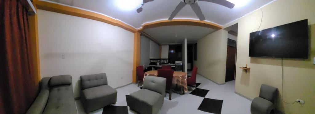 Et tv og/eller underholdning på Hospedaje Luciana