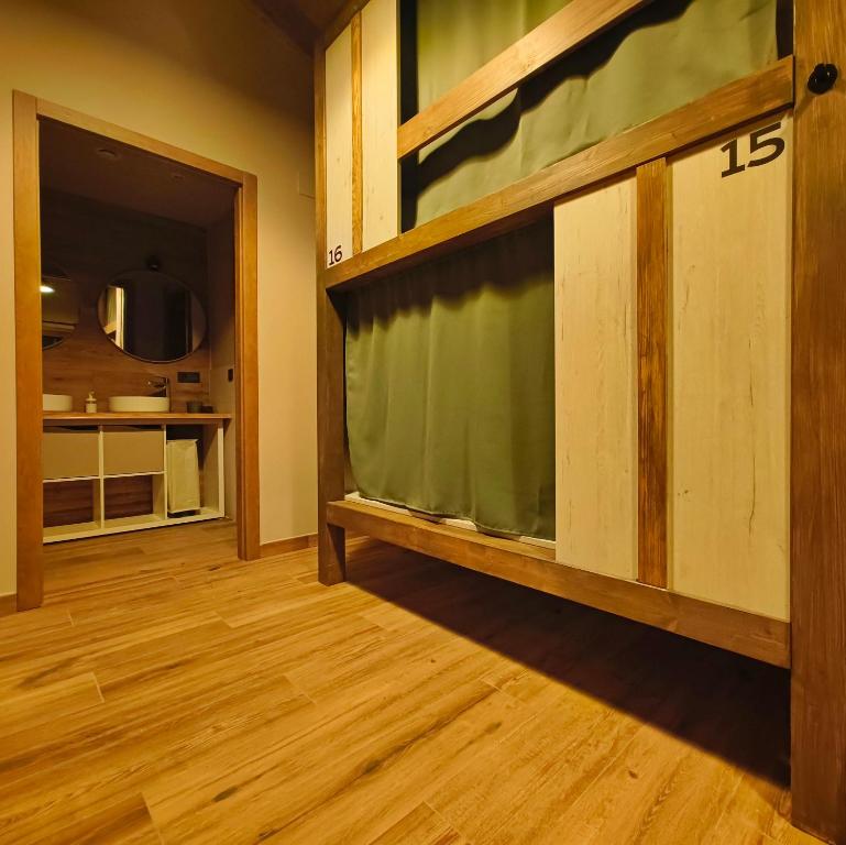 Kuchyň nebo kuchyňský kout v ubytování Casín hostel