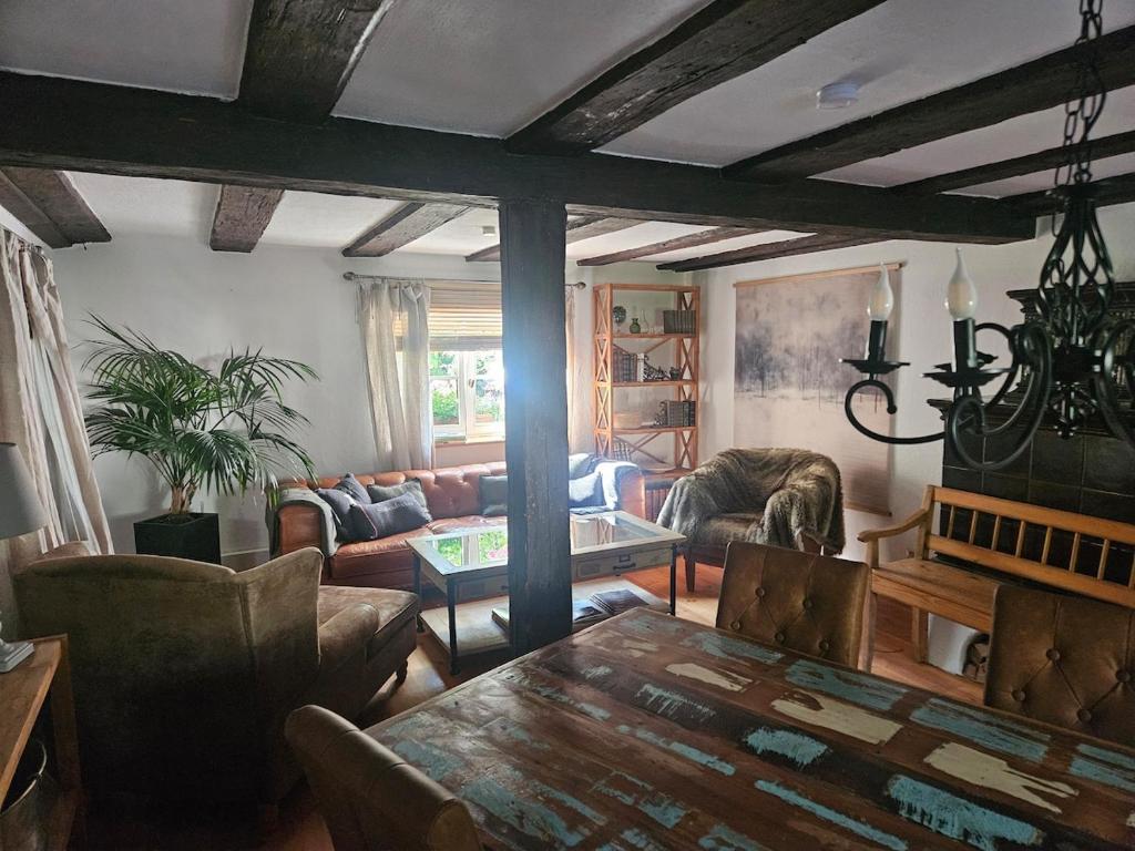 Posezení v ubytování Rural charm and comfort