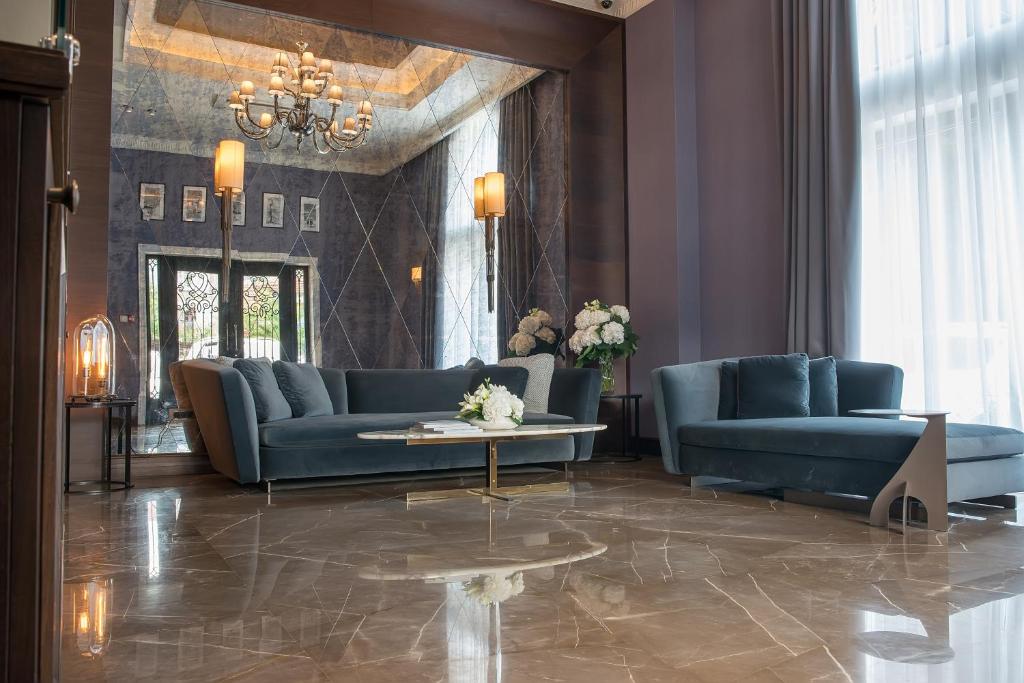 Posezení v ubytování Boutique Hotel La Roche