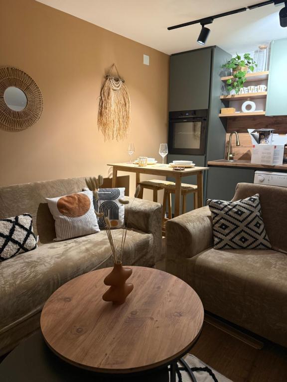 Posezení v ubytování Andrra Apartment