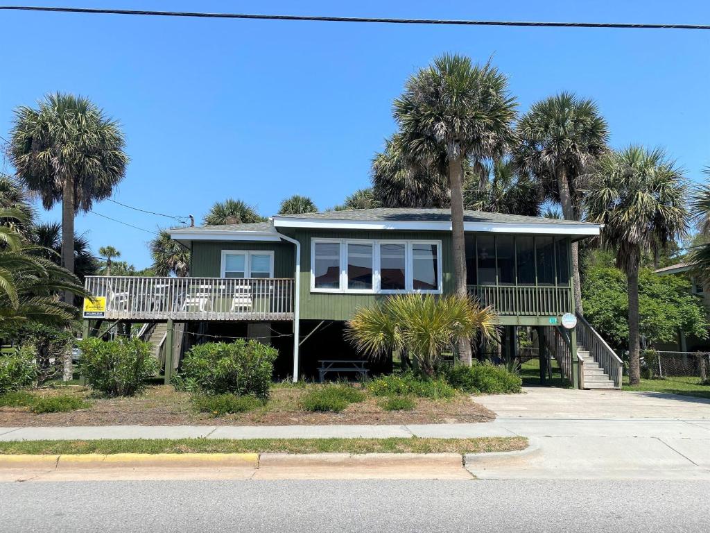 Bygningen som feriehuset ligger i