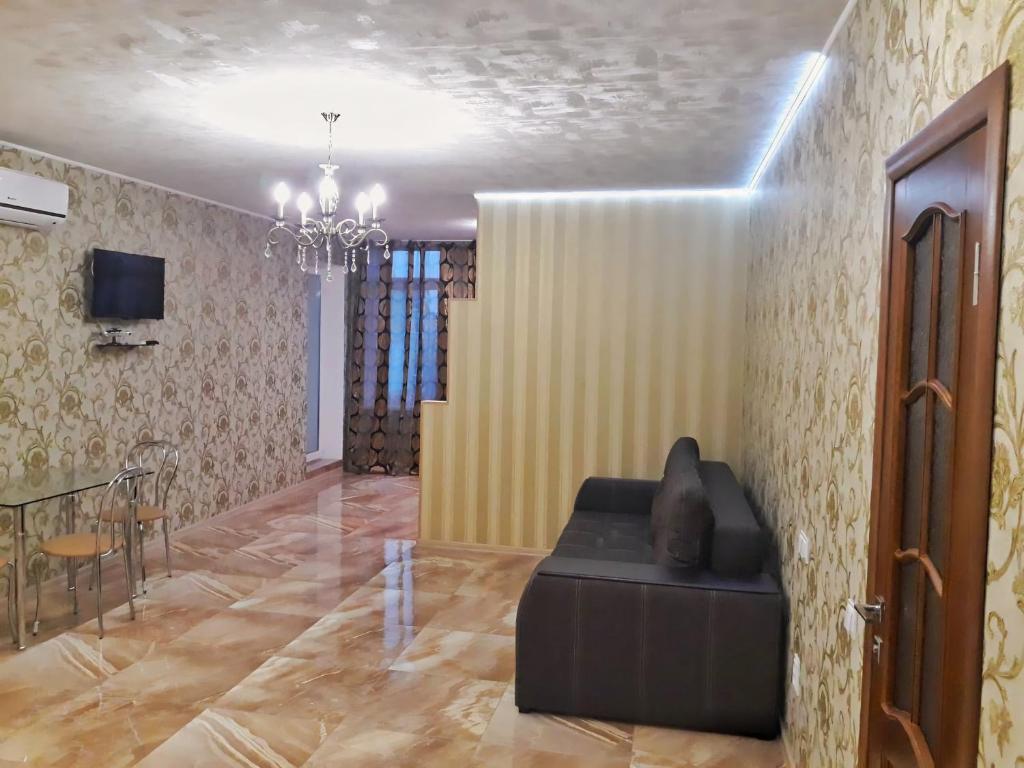 Χώρος καθιστικού στο Студия в ЖК Воронцовский, рядом McDonald's