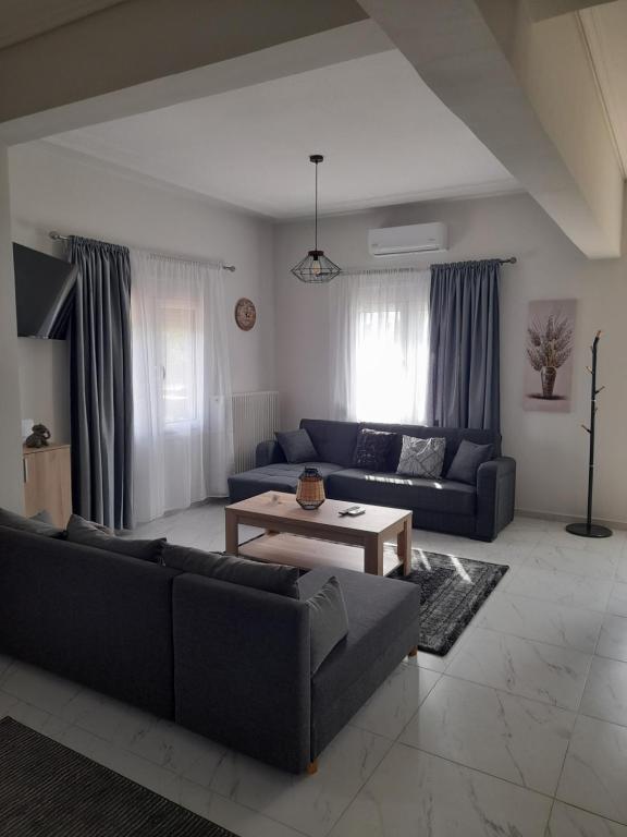 Χώρος καθιστικού στο Meteora view Guesthouse