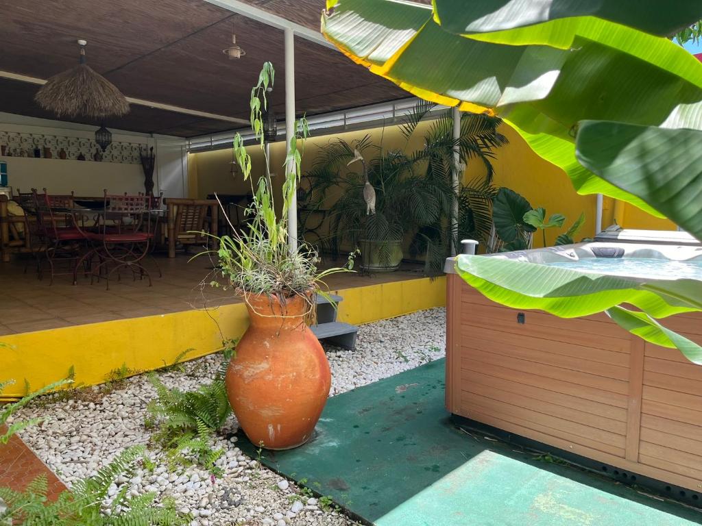 Zahrada ubytování Take it easy la Jaille