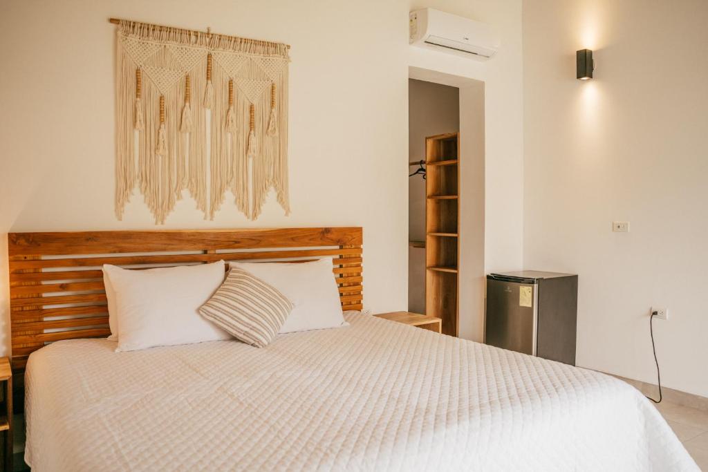 Postel nebo postele na pokoji v ubytování Vikara