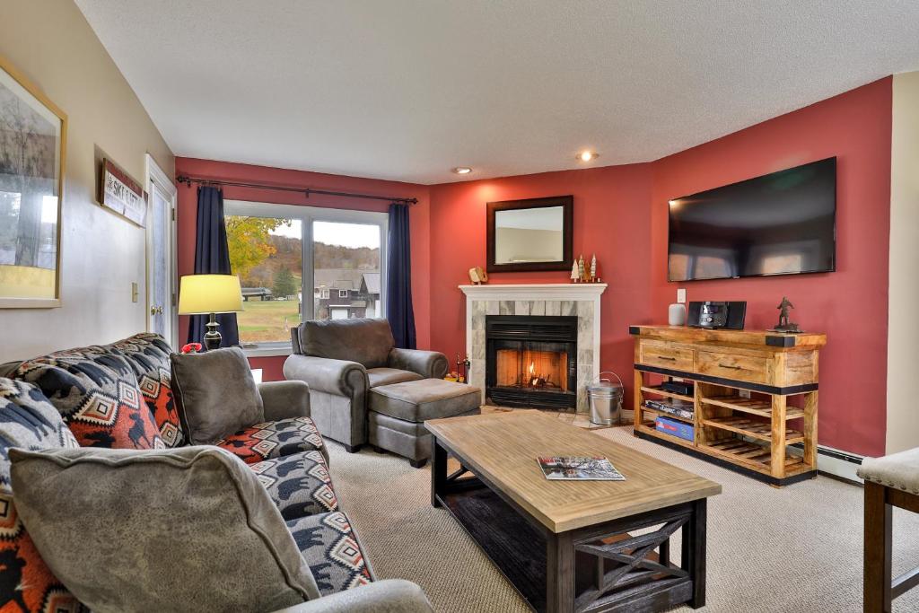 Posezení v ubytování Pico Mountain Condo F106 Pico Mountain Getaway condo