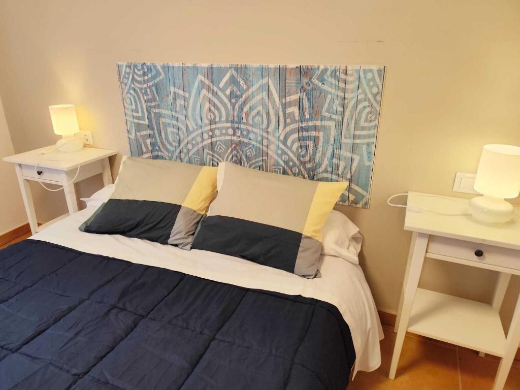 Ένα ή περισσότερα κρεβάτια σε δωμάτιο στο Caudiel entre Sierras