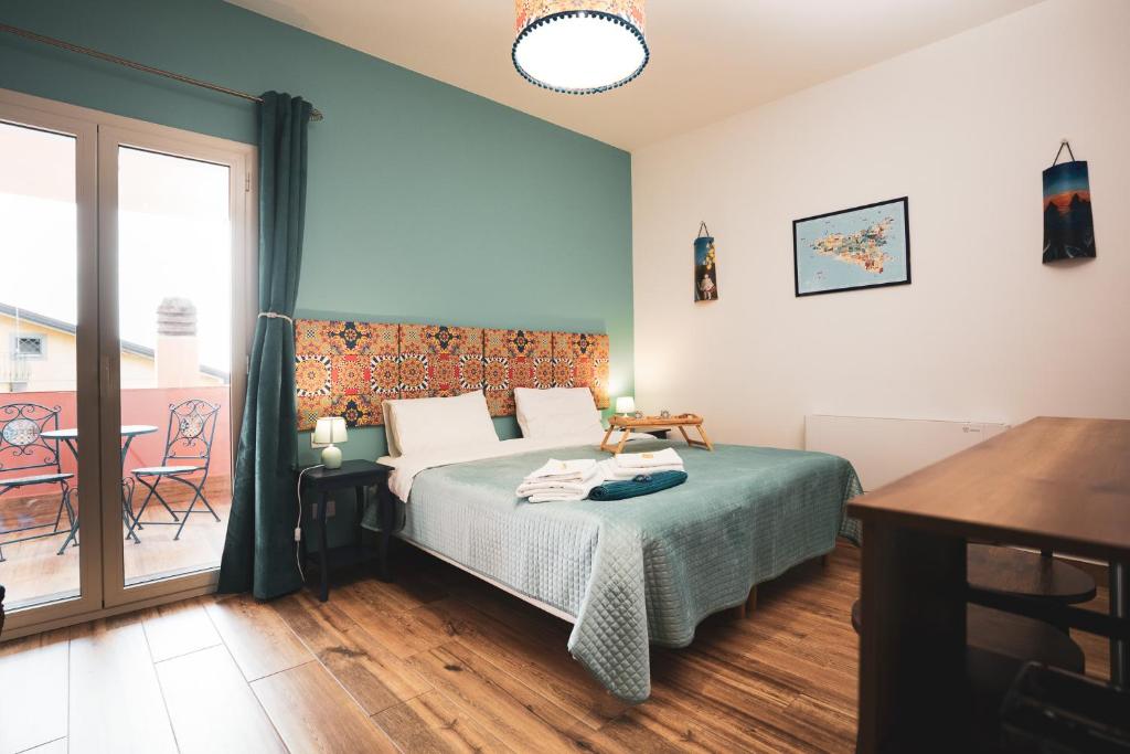 Sicily in Love - Rooms and Apartment - Pedara Catania Etna - King Kamer Met Balkon