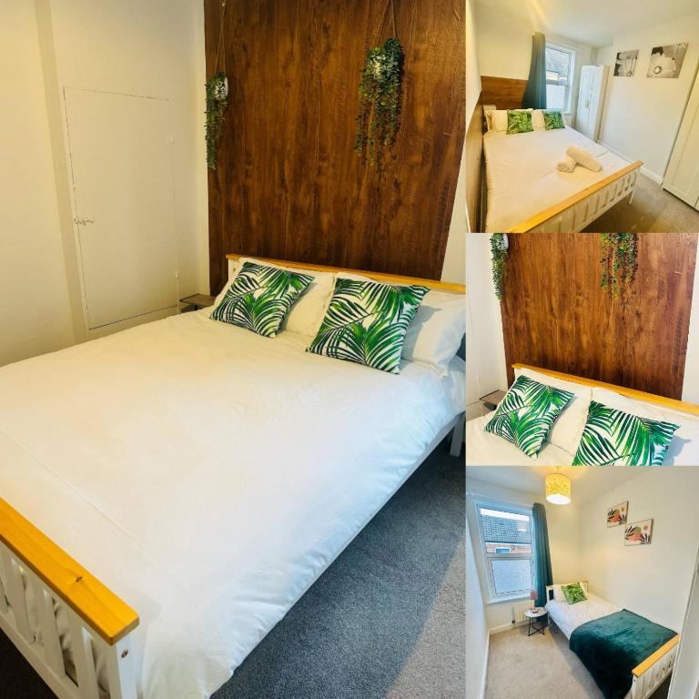 Ένα ή περισσότερα κρεβάτια σε δωμάτιο στο Central location to brayford wharf, FREE PARKING, walkable to lincoln city