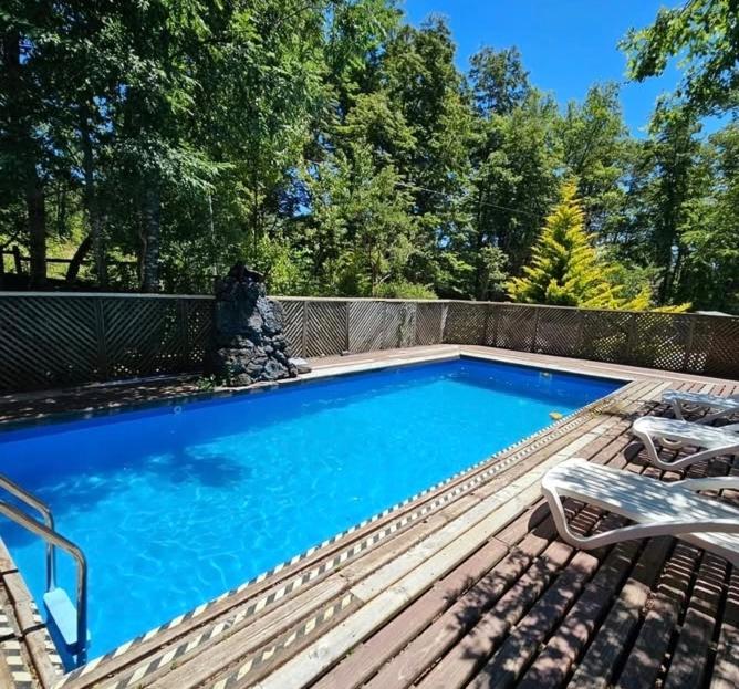 Bazén v ubytování CASA CON TINAJA, PISCINA Y QUINCHO - Pucón nebo v jeho okolí
