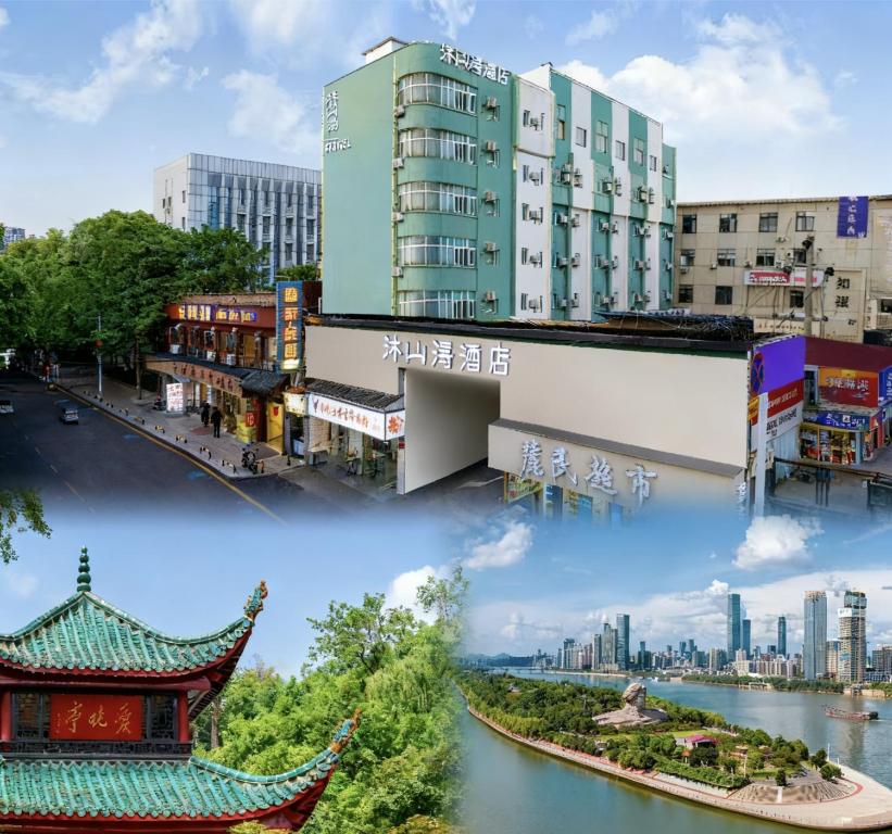 Γενική άποψη της πόλης Τσανγκσά ή θέα της πόλης από  αυτό το ξενοδοχείο