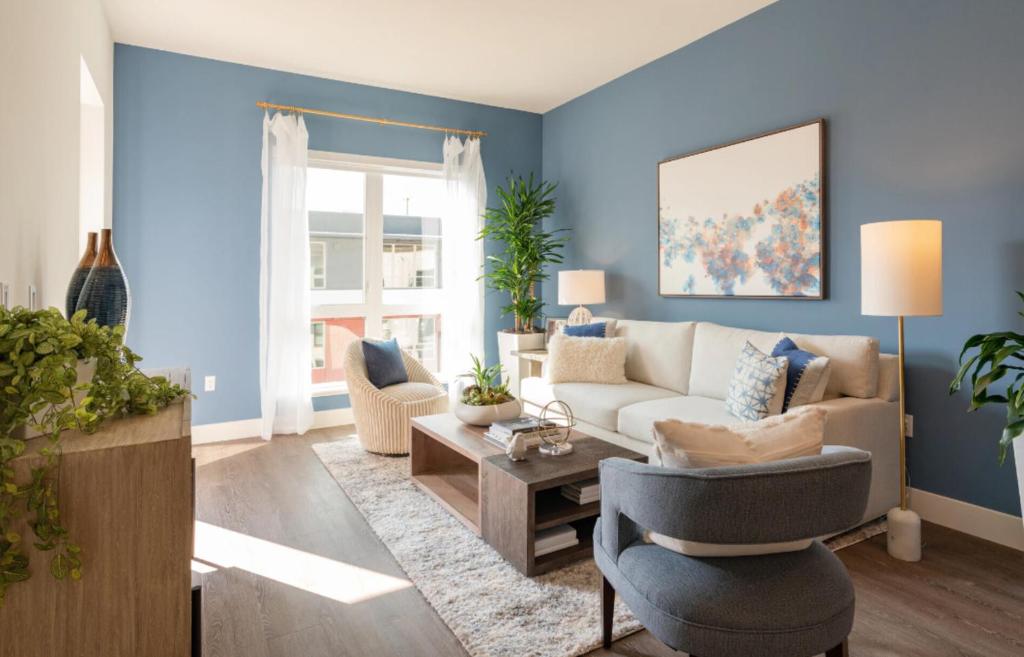 Χώρος καθιστικού στο Azara