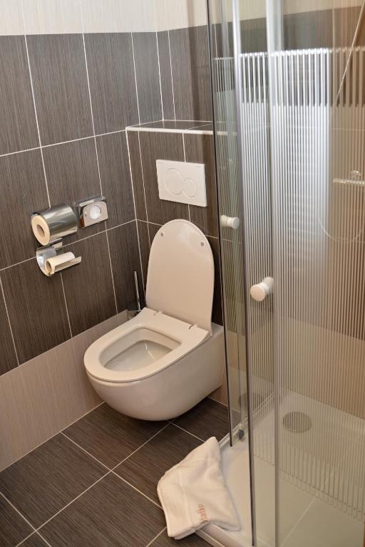 Koupelna v ubytování Hotel Na Statku