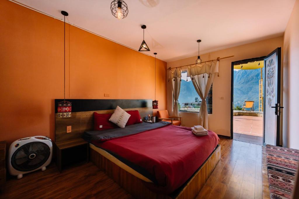 Postel nebo postele na pokoji v ubytování D Home Sapa 8
