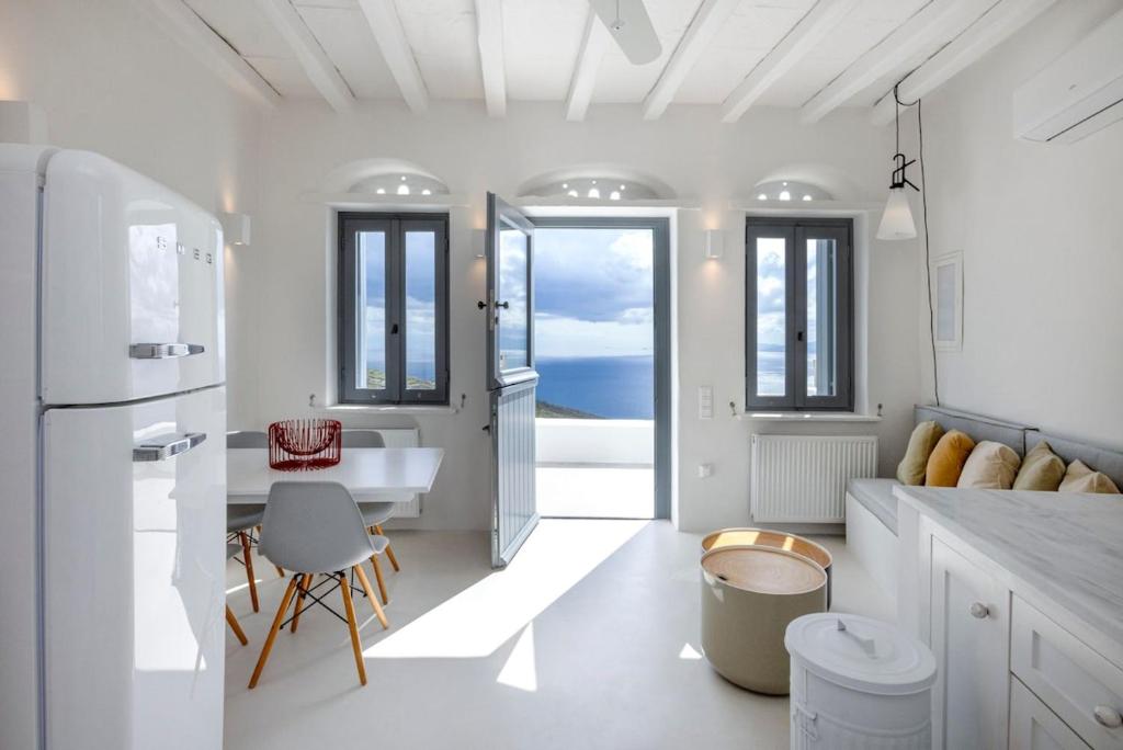 Kuchyň nebo kuchyňský kout v ubytování Sterni House Tinos