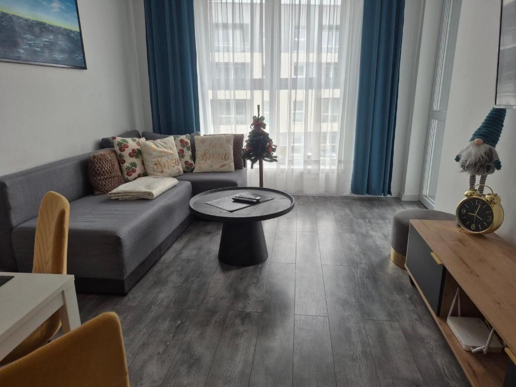 Χώρος καθιστικού στο Apartament BALTIC