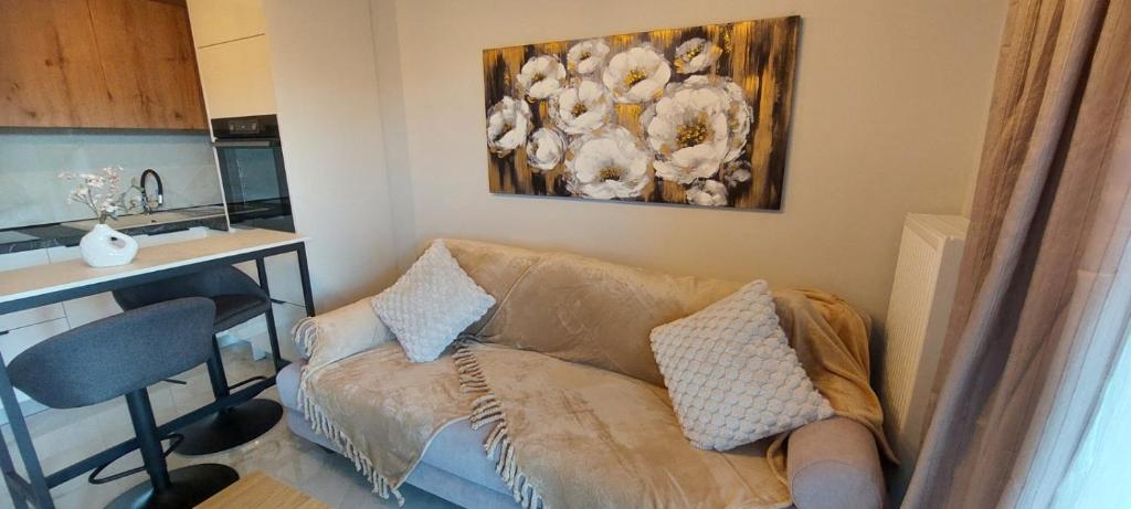 Χώρος καθιστικού στο Matin's cozy nest