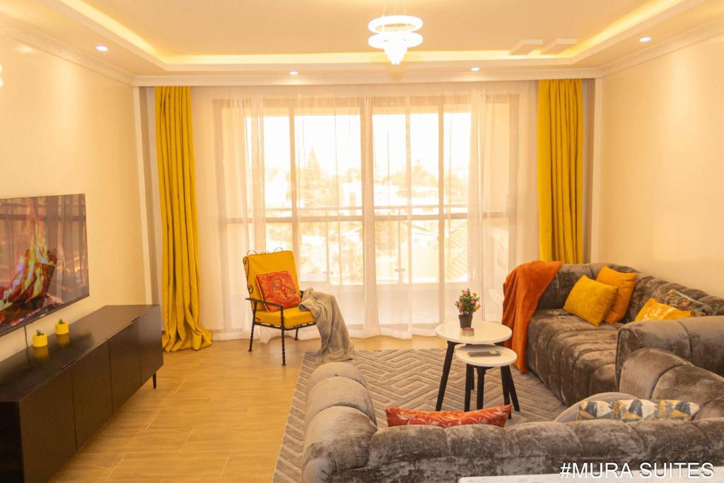 Posezení v ubytování Mura Suites