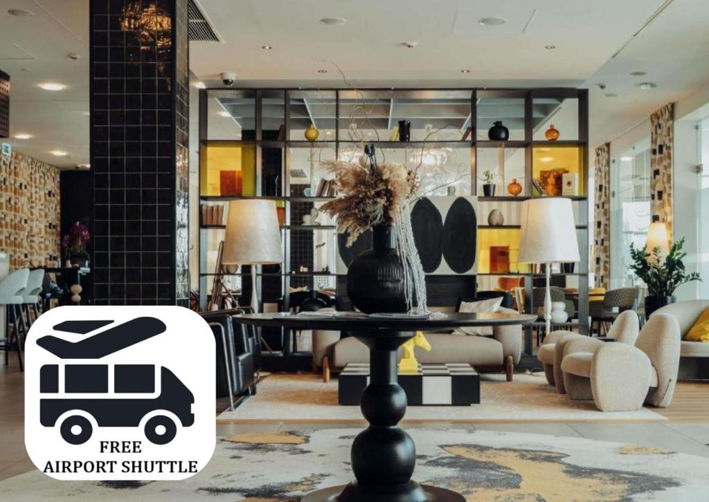 Posezení v ubytování ibis Styles Warszawa Airport