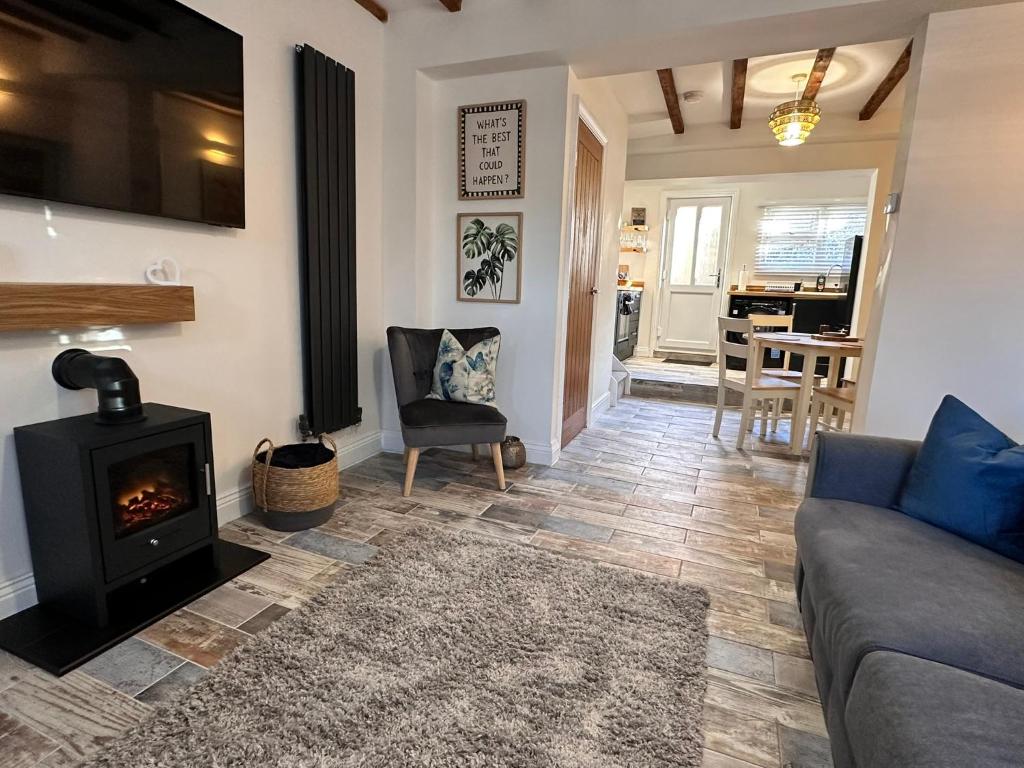 Istumisnurk majutusasutuses Jasmine Cottage Audlem