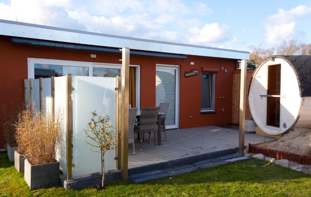 Bygningen som feriehuset ligger i