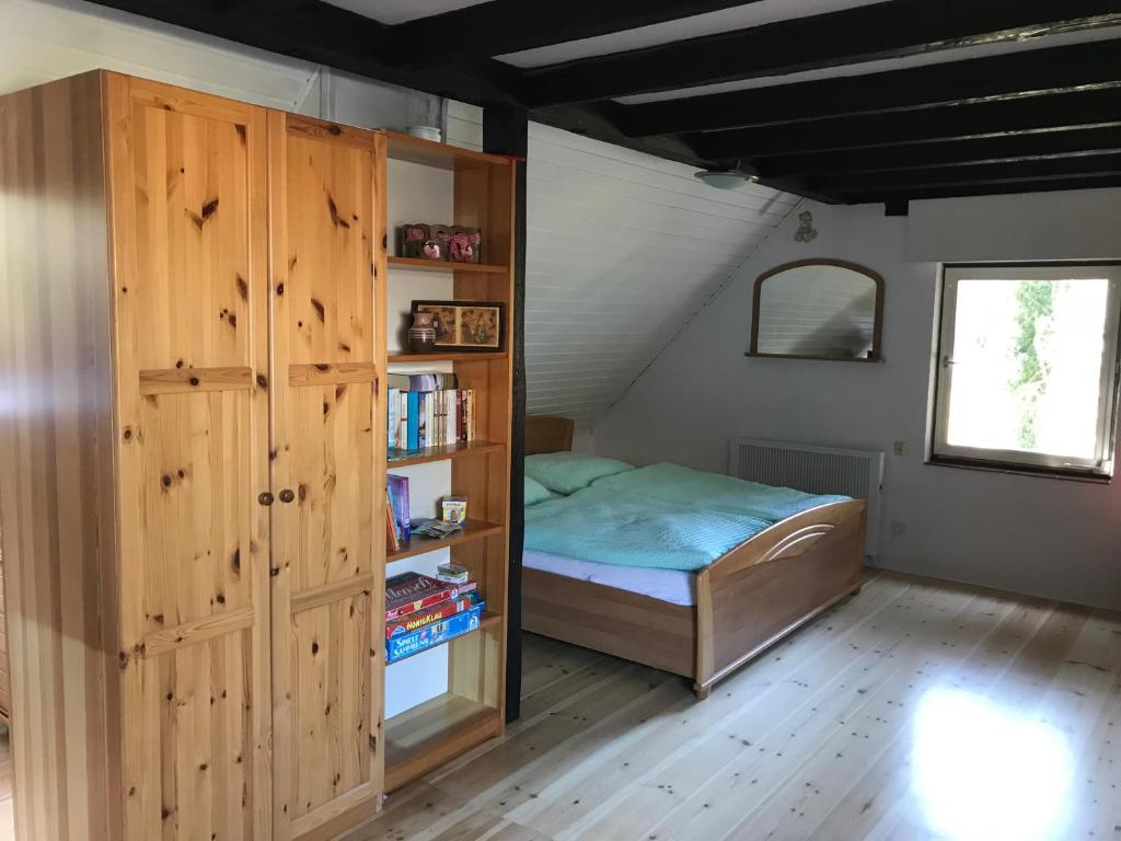 En eller flere senge i et værelse på Urlaub an der Baybachklamm