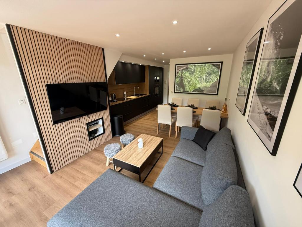 Kuchyň nebo kuchyňský kout v ubytování Chalet Prorel Serre Chevalier