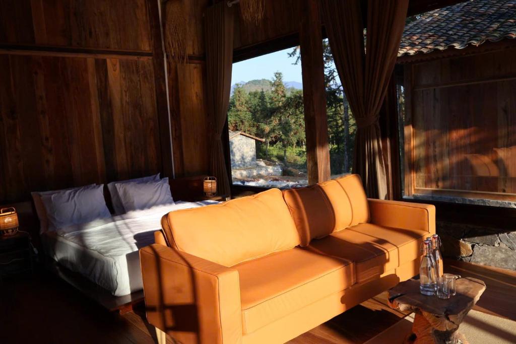 Posezení v ubytování Balana Hà Giang