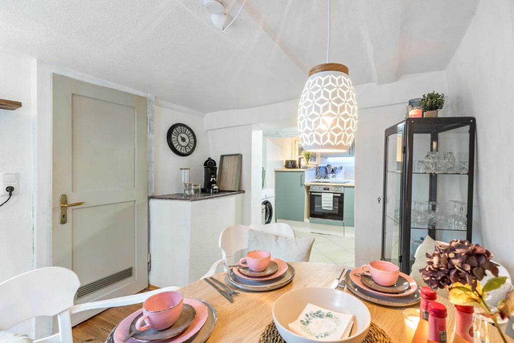 Kuchyň nebo kuchyňský kout v ubytování Das Häuschen 1650