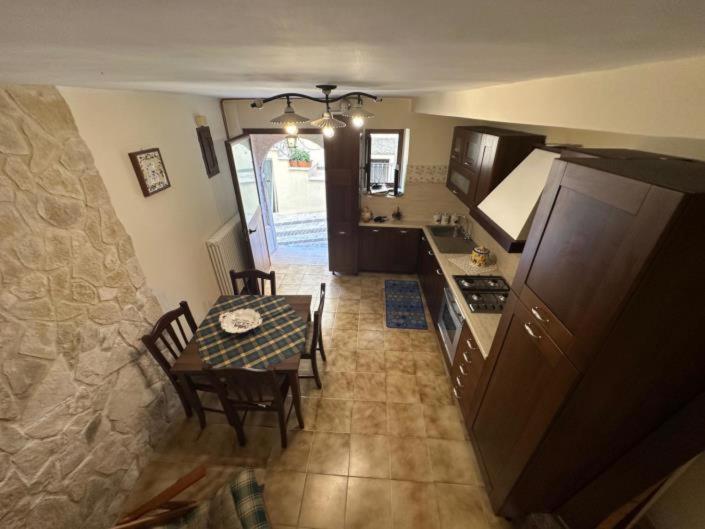 a kitchen with a table and a dining room at Spectacular view overlooking the famous Boracay white beach ! in Boracay