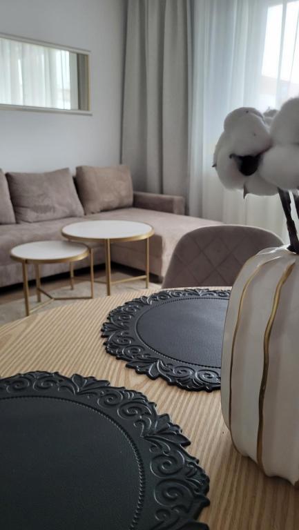 Posezení v ubytování Apartament Lilly & Tilly free parking podziemny