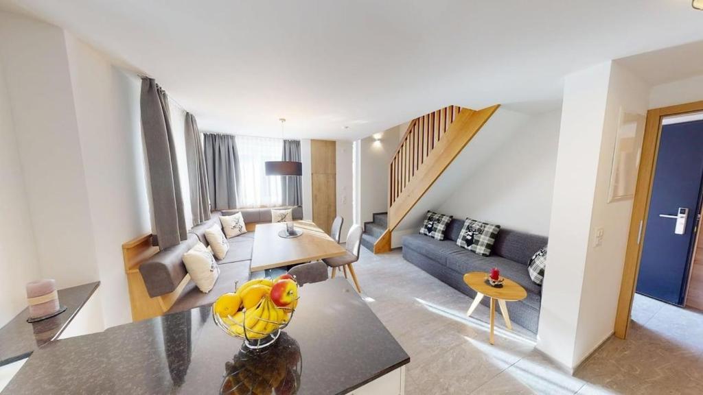 Et opholdsområde på Cozy Alpine Apartment - Malbun Center