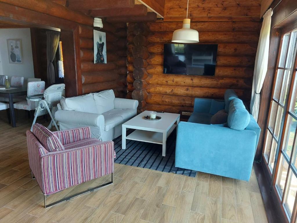 Posezení v ubytování Zrub JESPER