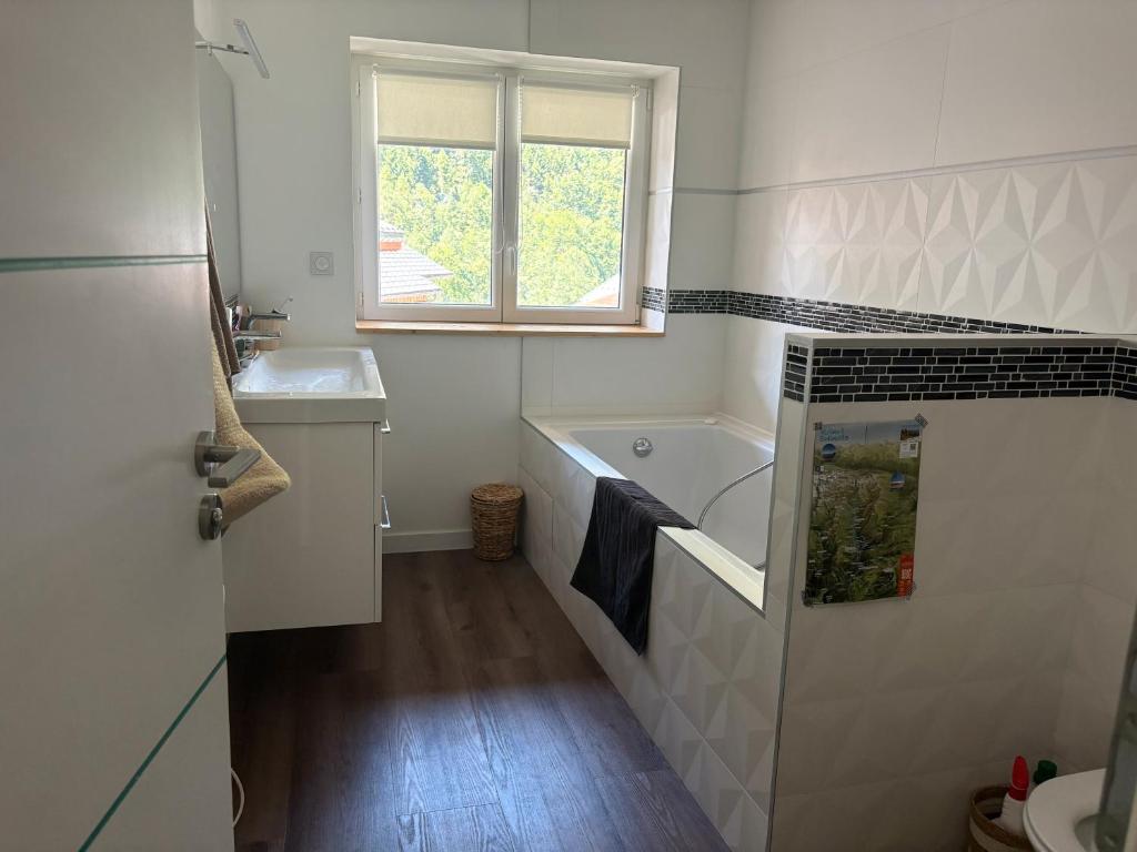 Koupelna v ubytování Chalet Villarenger