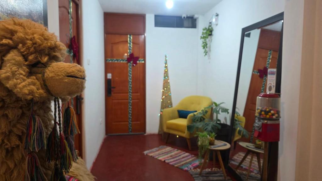 Χώρος καθιστικού στο Jorge Chavez Lima Airport Hostel - FREE AIRPORT PICK UP