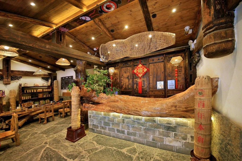 Χώρος καθιστικού στο Xiangxi Dreamweaver Inn Tianmen Mountain National Forest Park Store