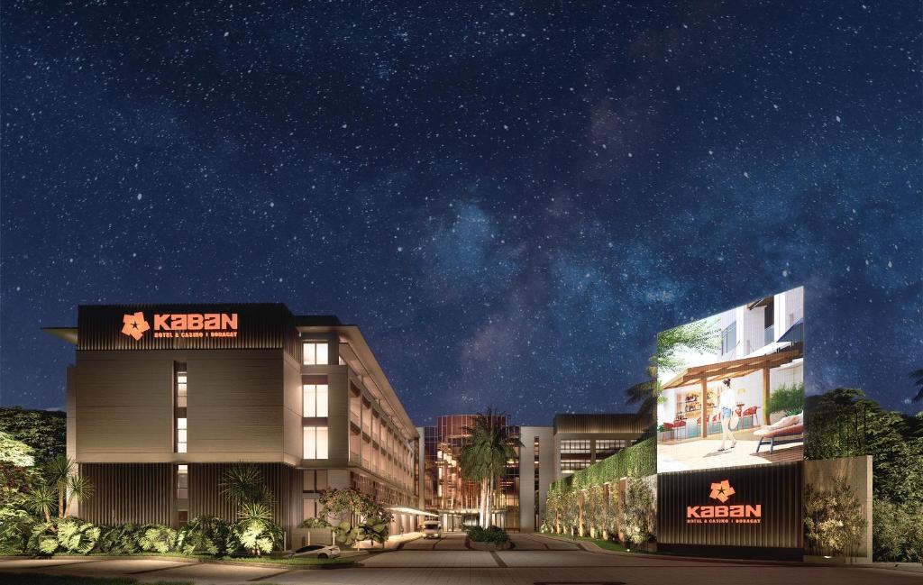 uma representação de um hotel sob um céu estrelado em Kaban Hotel & Casino Boracay em Boracay