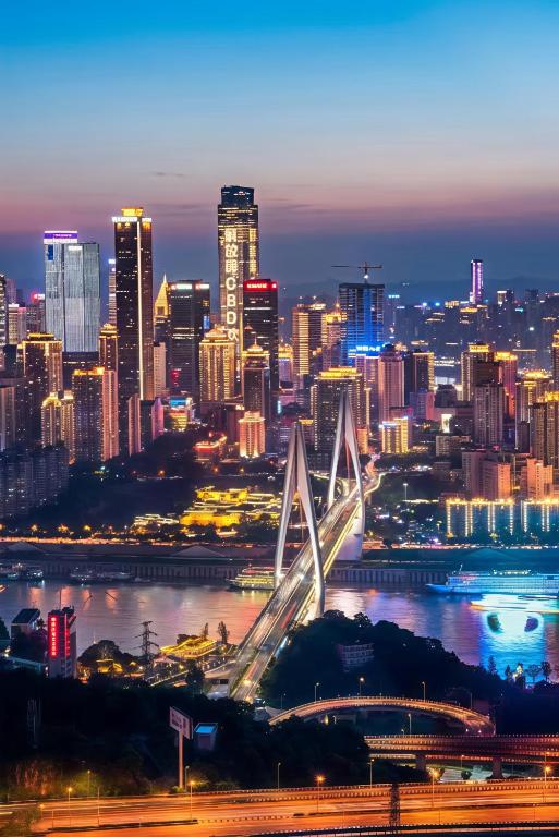 Style INS High-Altitude River View Hotel (Chongqing Jiefangbei Pedestrian Street Branch), Chongqing